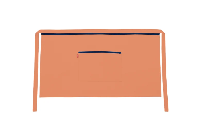 TABLIER COURT ORANGE CLAIR