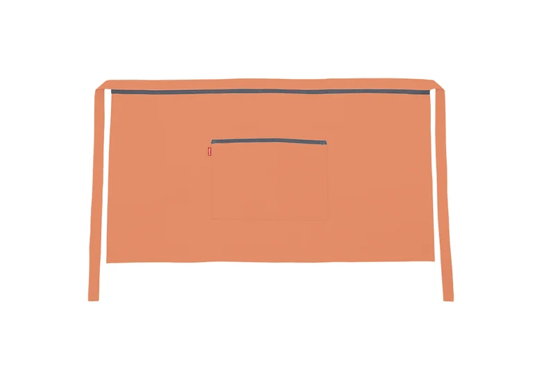 TABLIER COURT ORANGE CLAIR