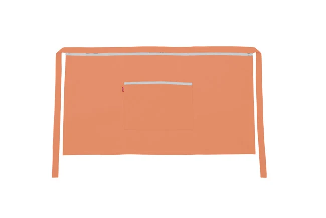 TABLIER COURT ORANGE CLAIR