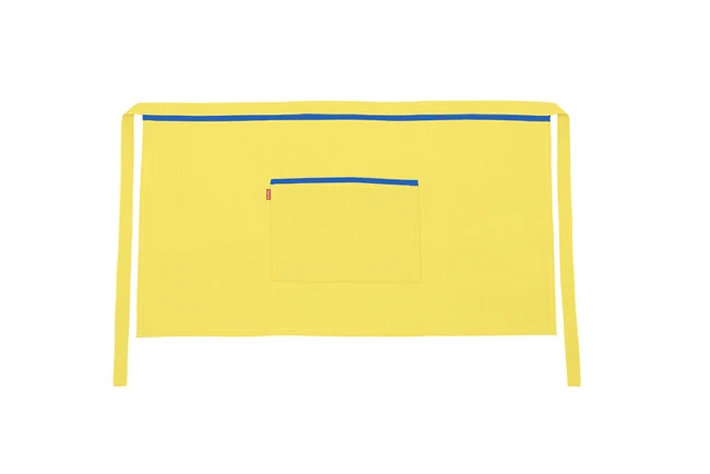 TABLIER COURT JAUNE CLAIR