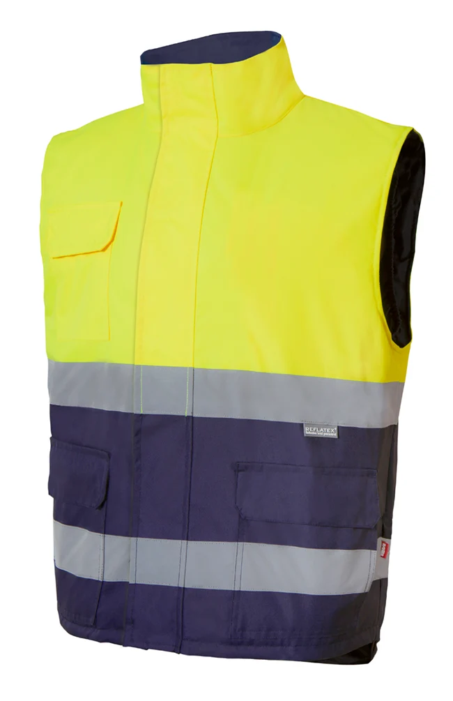 GILET MATELASSÉ BICOLORE HV