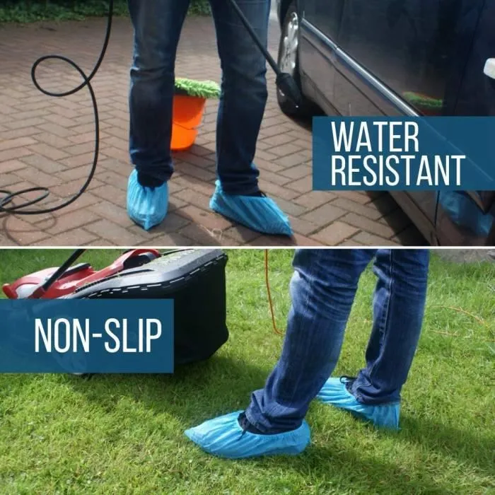 Couvre-Chaussures jetable étanches de qualité supérieure pour chaussures - Taille Unique - Lot de 100