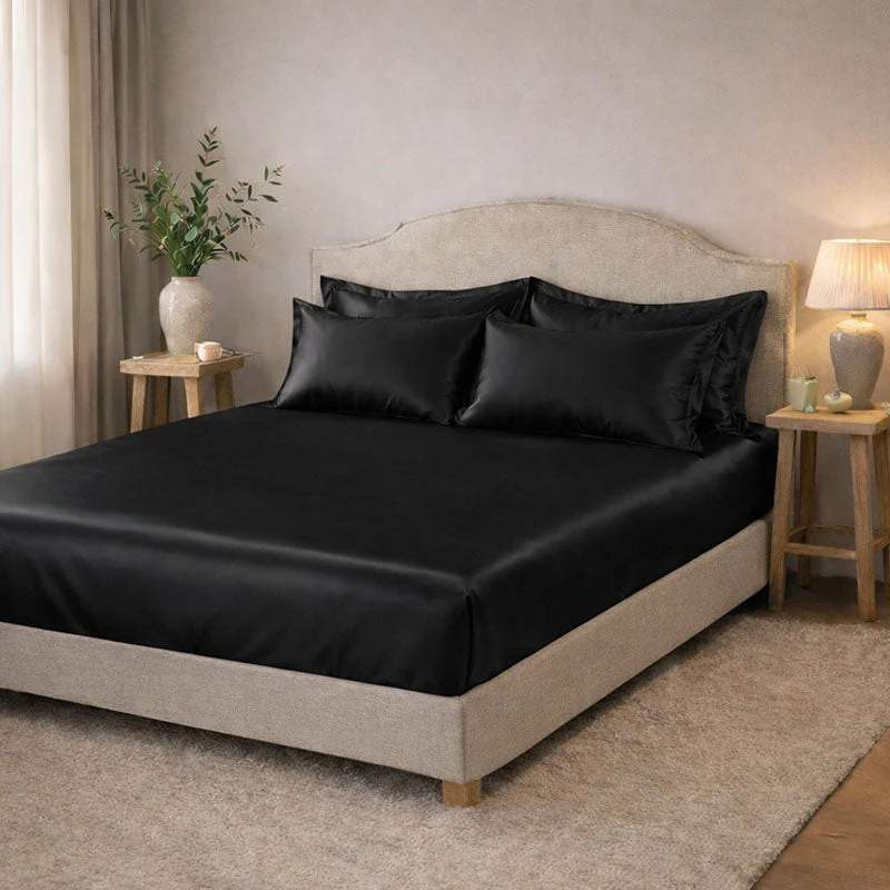 Drap housse en soie 22 mommes