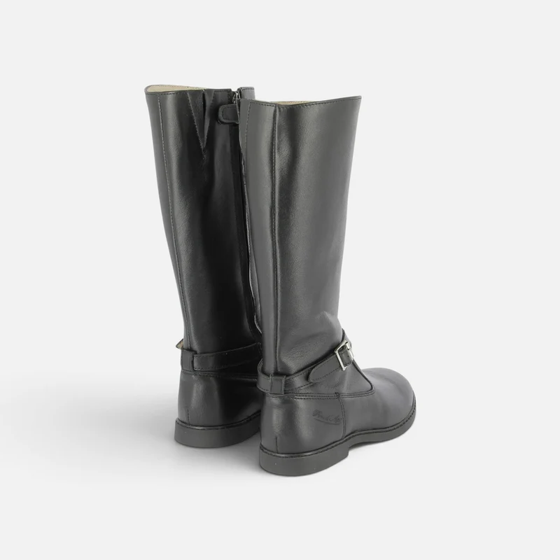 CITY HI BOTTE - NAPPA - NOIR