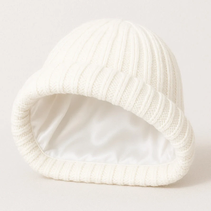 Bonnet hiver soie et cachemire
