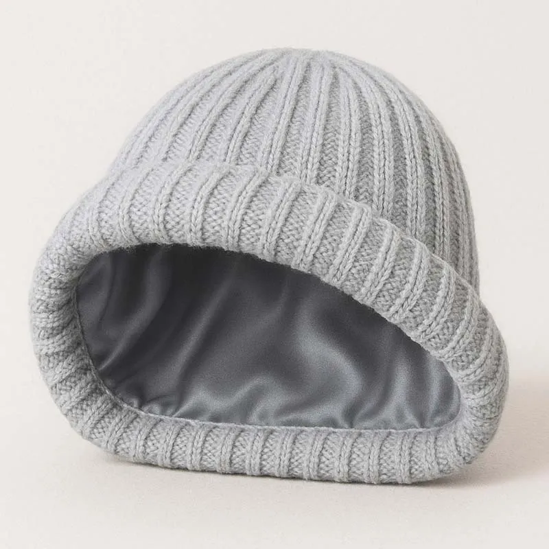 Bonnet hiver soie et cachemire
