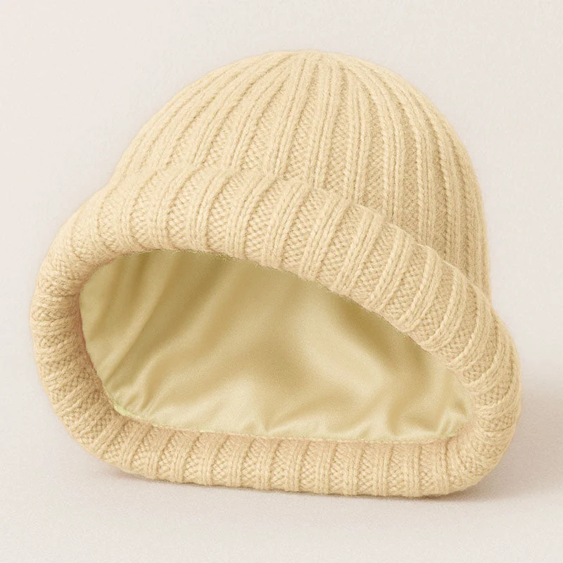 Bonnet hiver soie et cachemire
