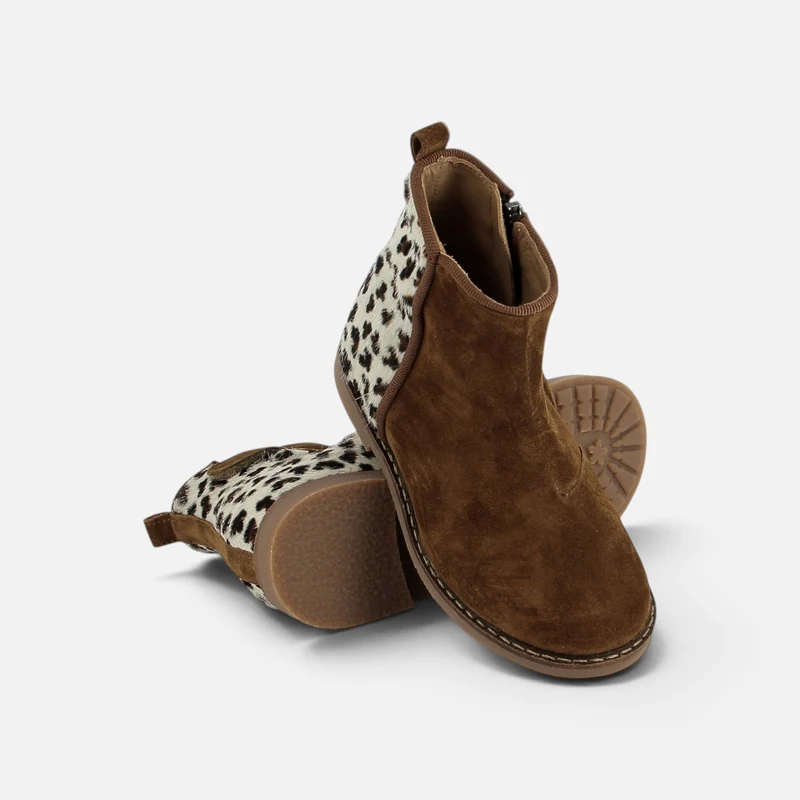 TRIP BACK - VELOURS-PONY - TABAC