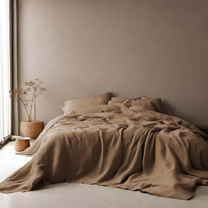 Jeté de lit en gaze de coton