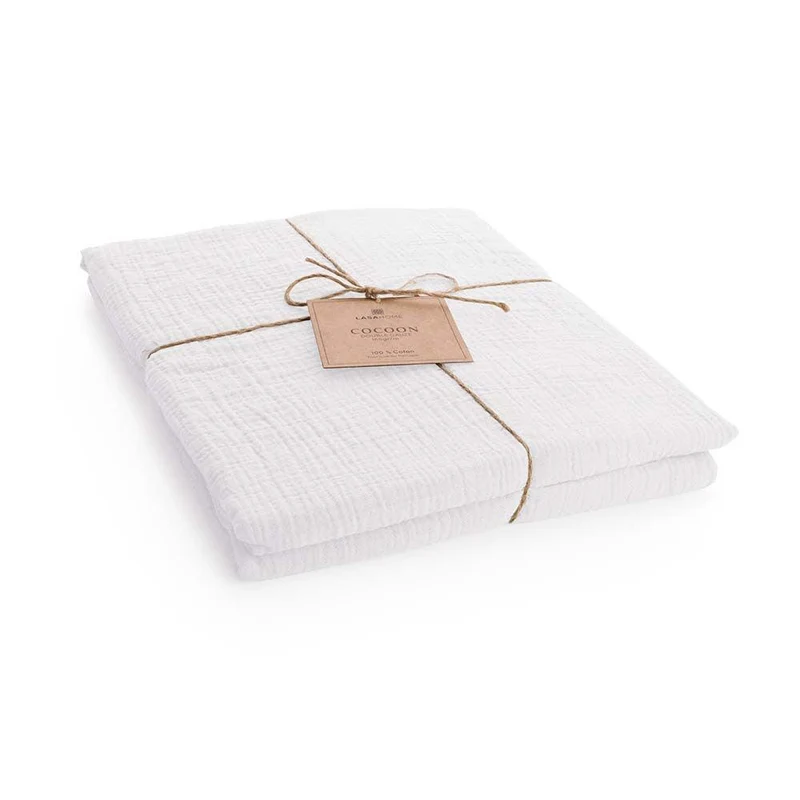 Plaid en gaze de coton