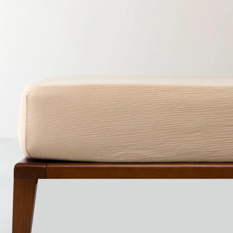 Drap housse en gaze de coton