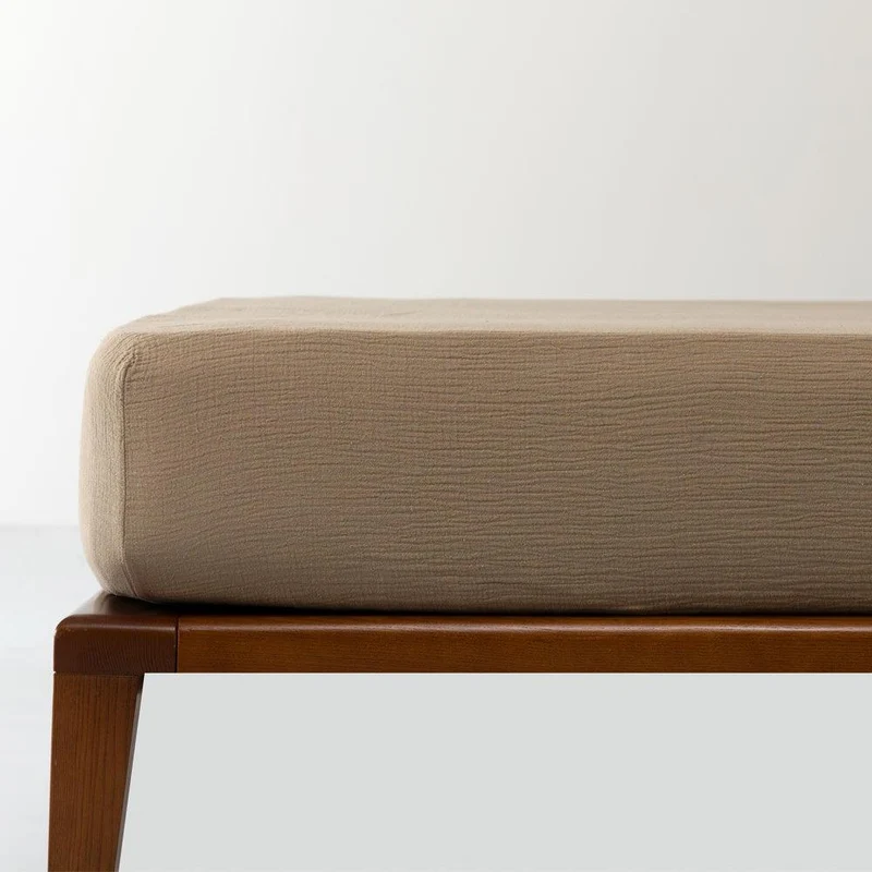 Drap housse en gaze de coton