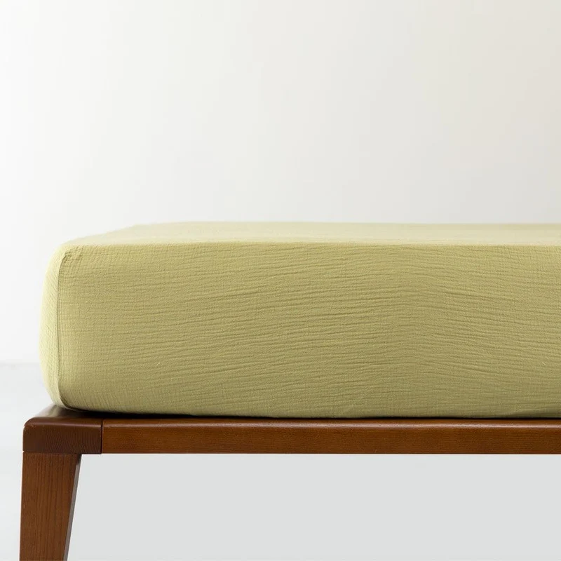 Drap housse en gaze de coton