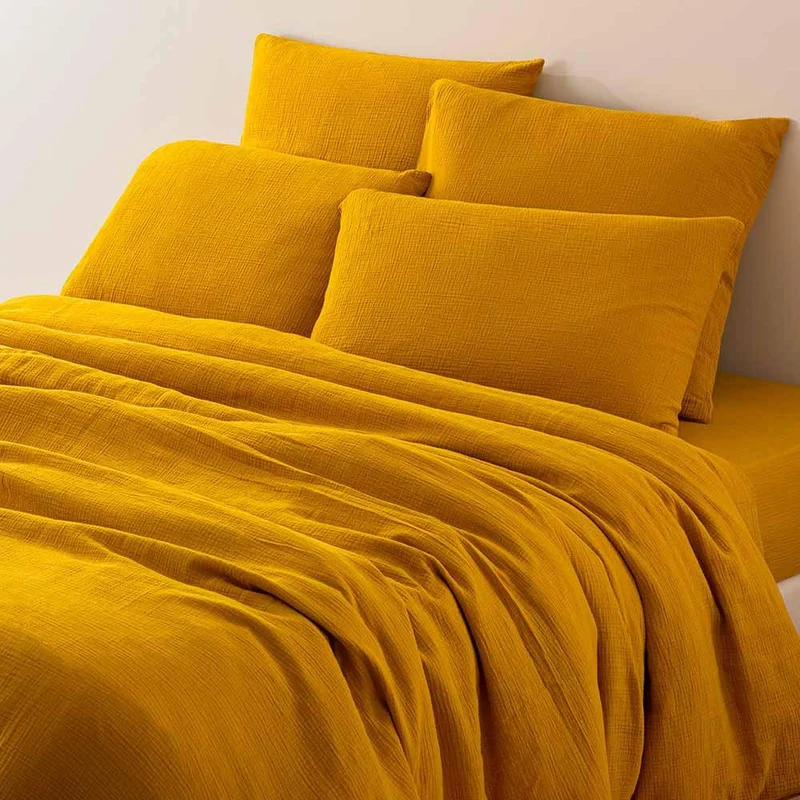 Housse de couette en gaze de coton