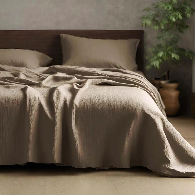 Drap plat en gaze de coton