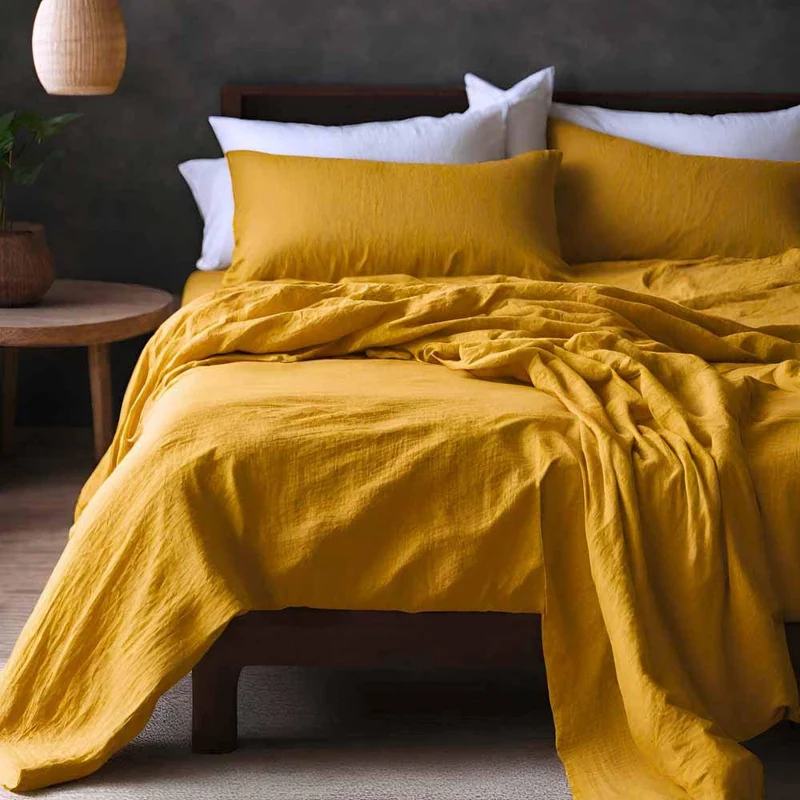 Drap plat en gaze de coton