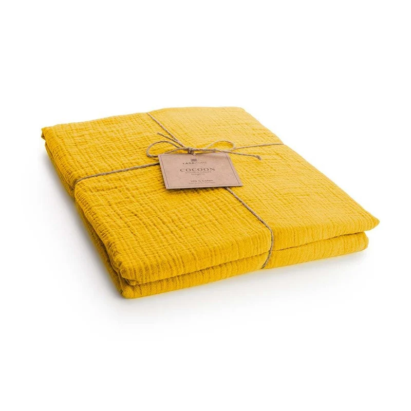 Drap plat en gaze de coton