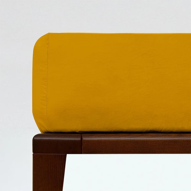 Drap housse coton lavé