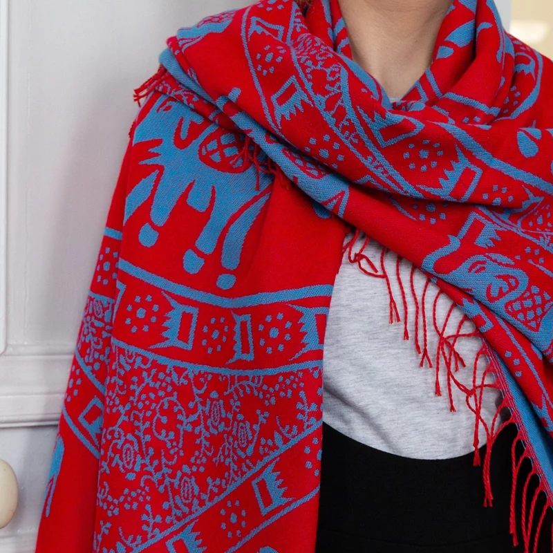Foulard cachemire de pashmina Axelle