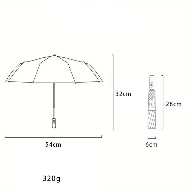 FruitsBrella - Parapluie a plis compact, auto.