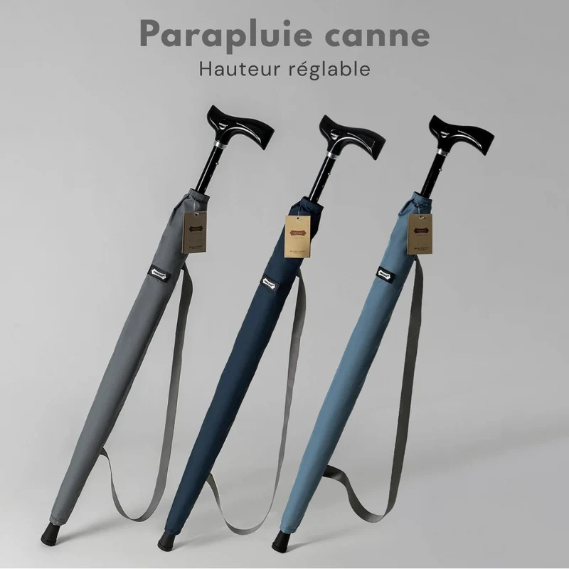 Parachase 7172 - Parapluie canne, large couverture, toile 115 cm.