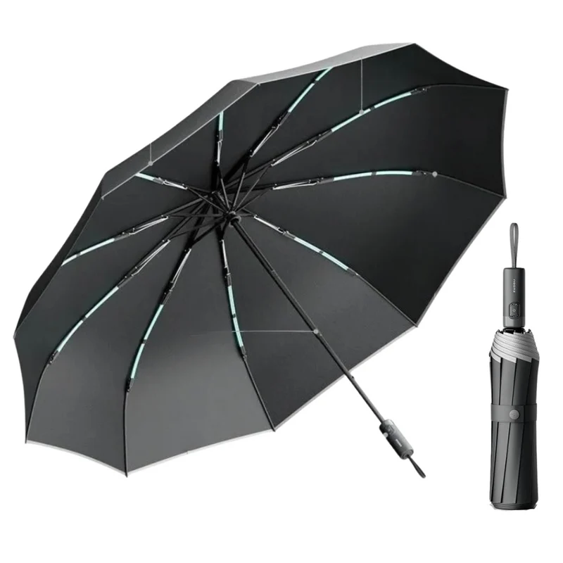 HydroTech 280T - Parapluie a plis, automatique, structure renforcé.