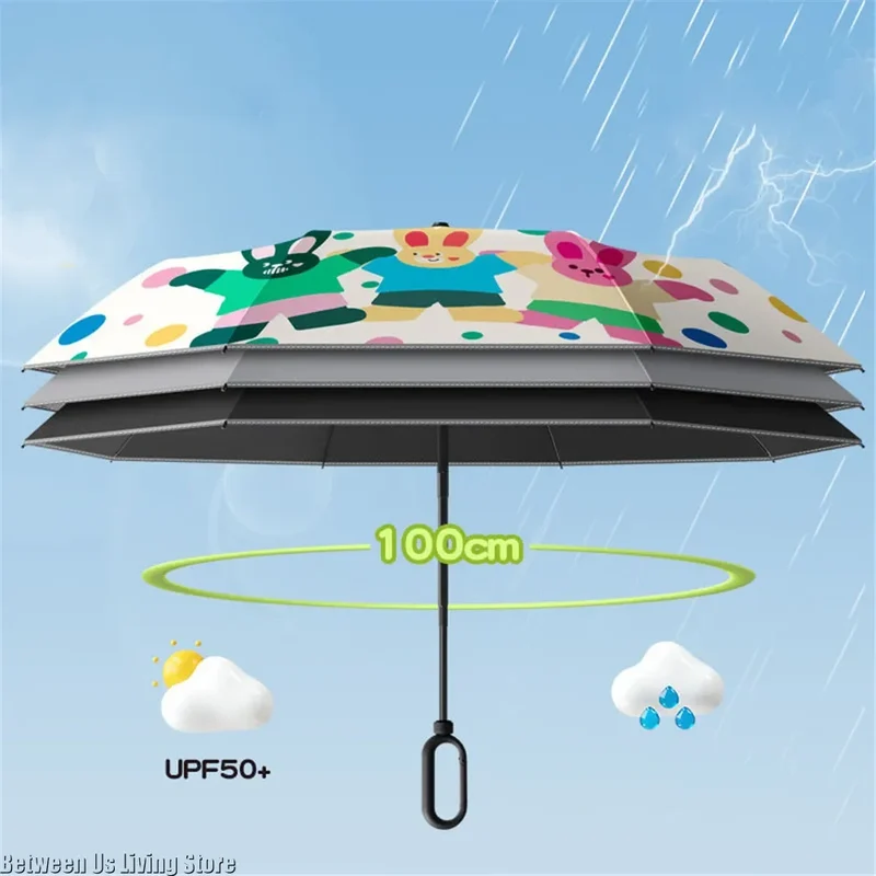 HappyRain - Parapluie enfant, sécurité réfléchissante.