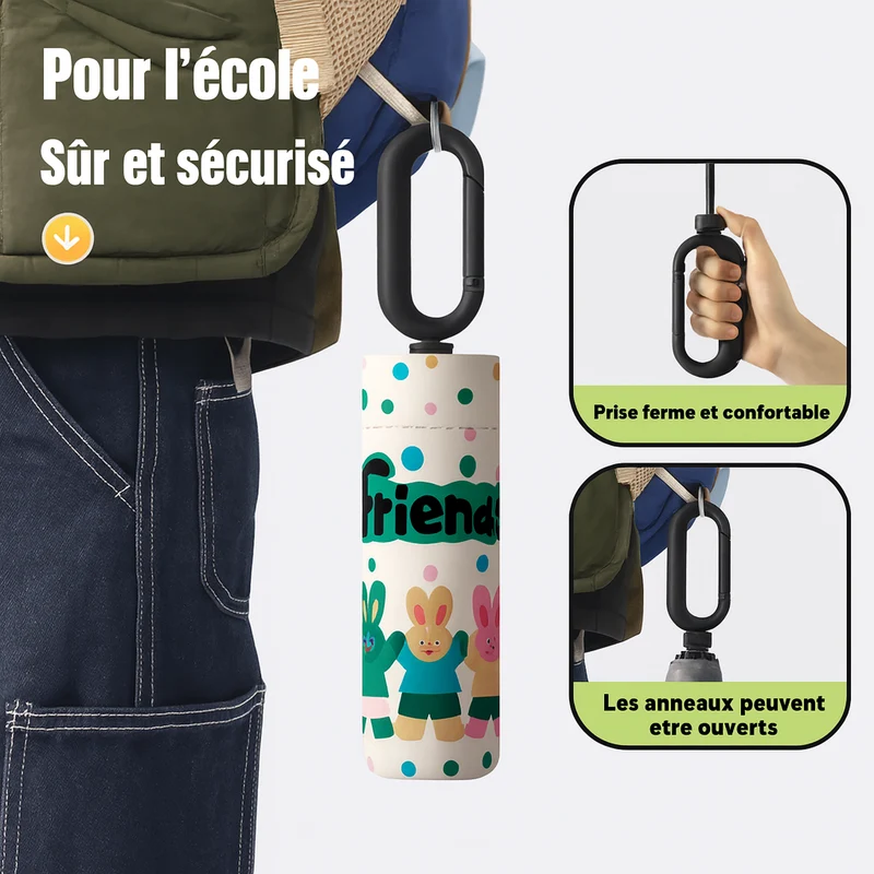 HappyRain - Parapluie enfant, sécurité réfléchissante.