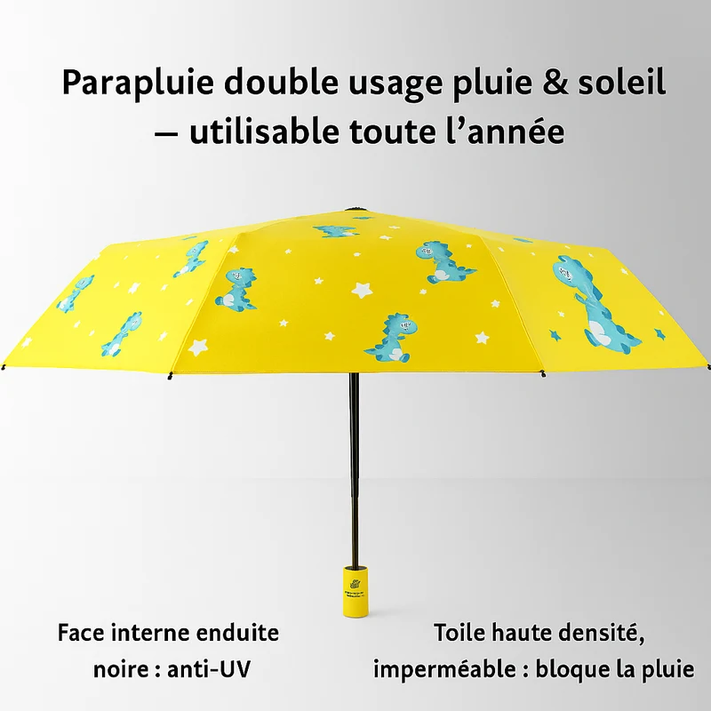 PetitRex - Parapluie enfant, pliant, compact et léger.