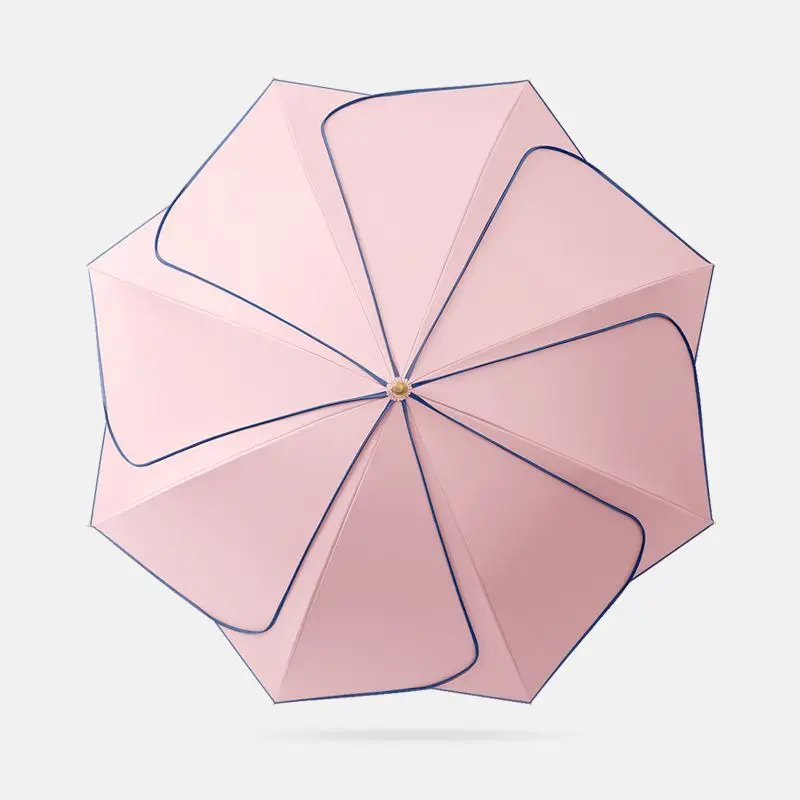 Rosea - Parapluie femme, silhouette pétale, résistant.