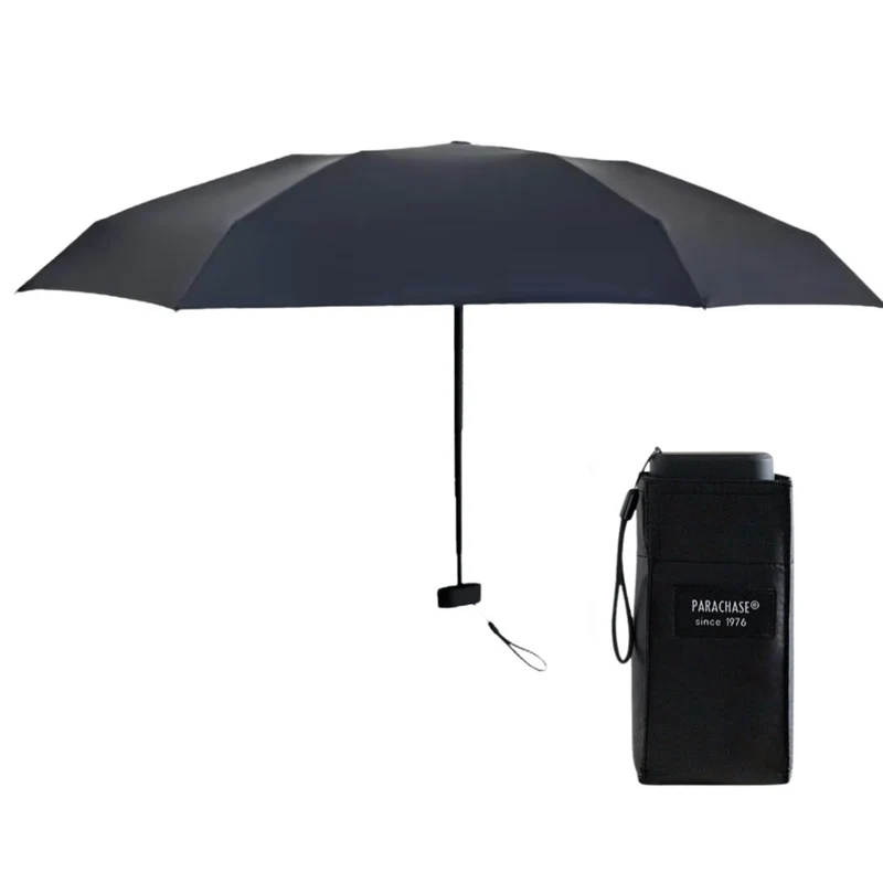 PARACHASE6001 - Parapluie pliant compact, plat, léger.