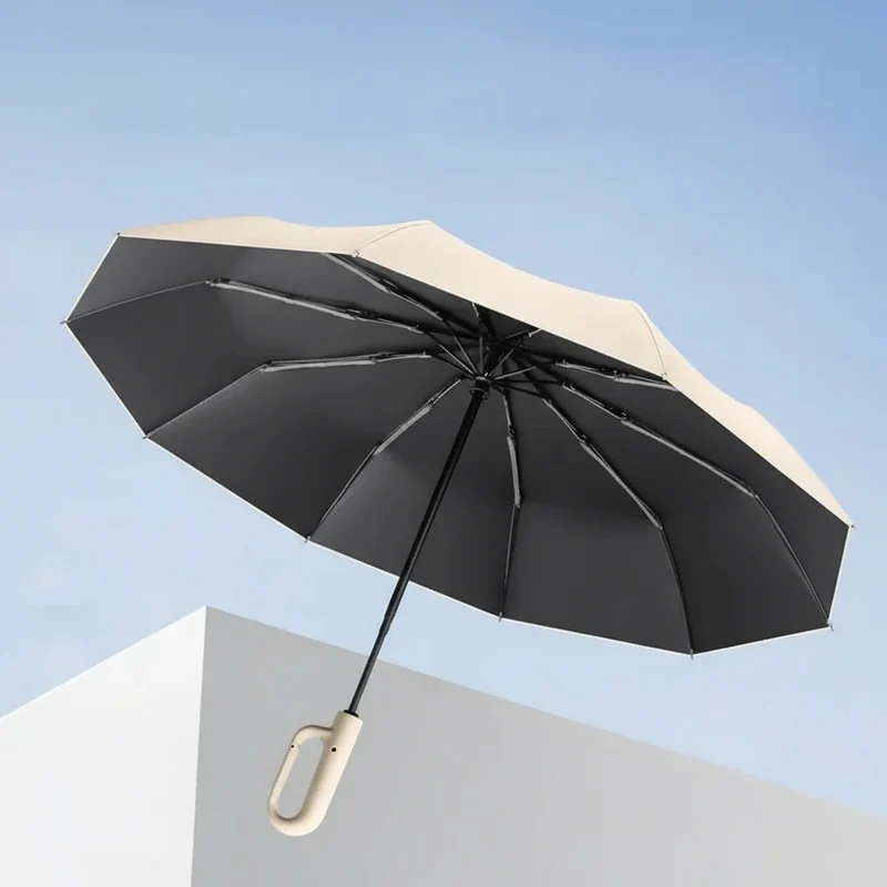 StormGuard 125 - Parapluie pliant, large couverture, automatique.