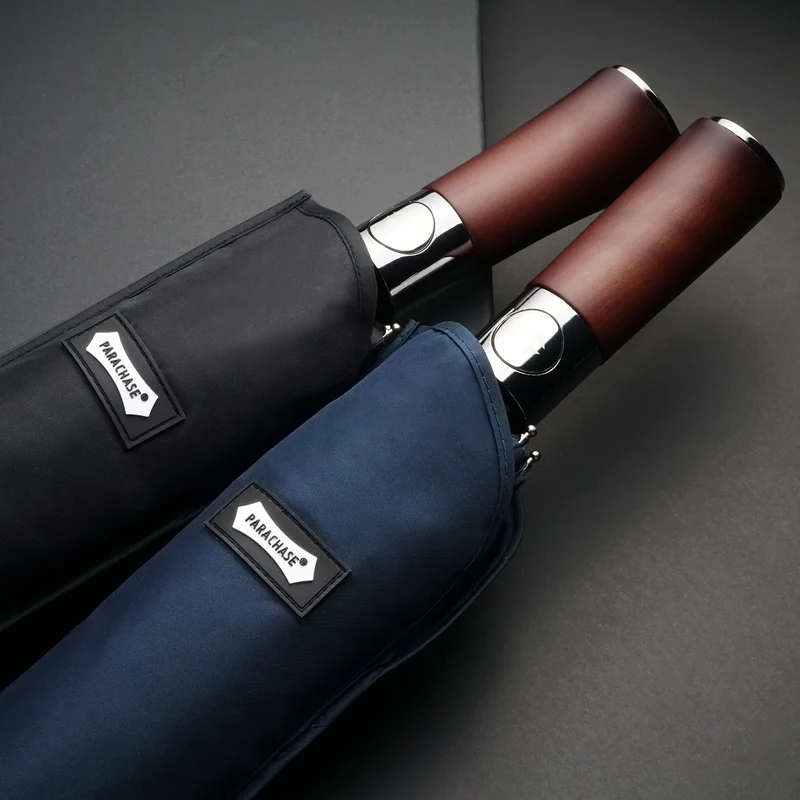 Parachase3262 - Parapluie anglais, pliant compact, large protection, automatique.
