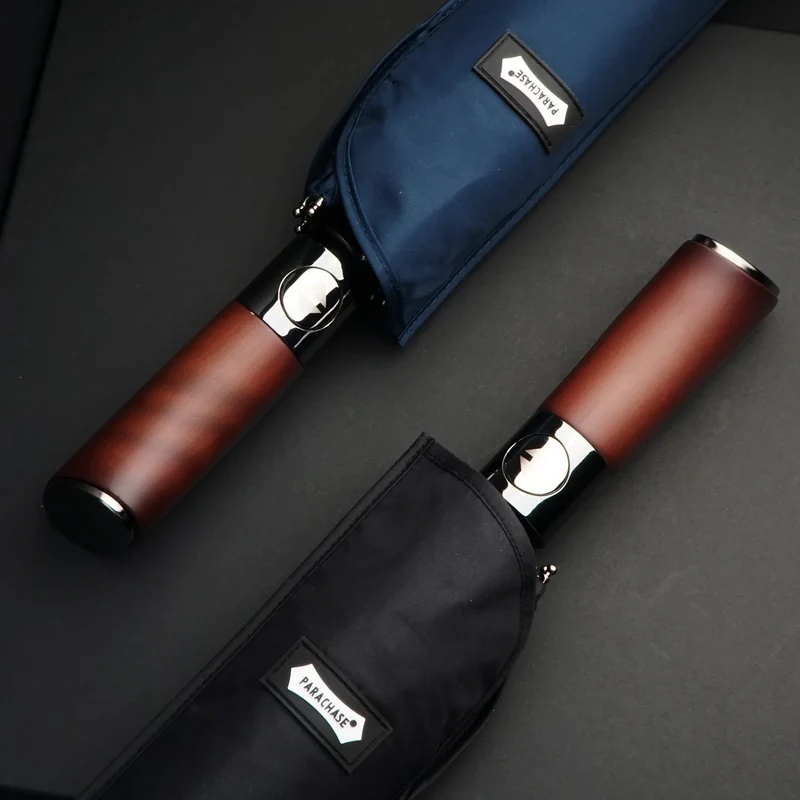 Parachase3262 - Parapluie anglais, pliant compact, large protection, automatique.