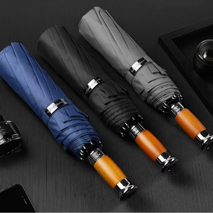 ImperiumCompact - Parapluie anglais, pliant et compact, large protection, robuste, automatique.