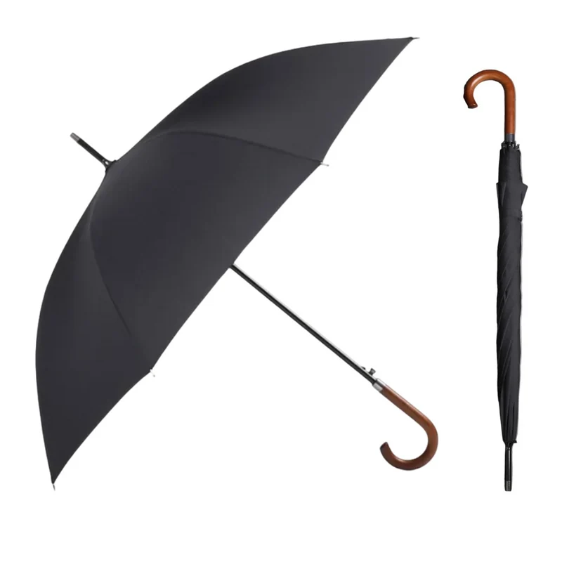Parachase Classique - Parapluie anglais, long manche, raffiné, large protection.