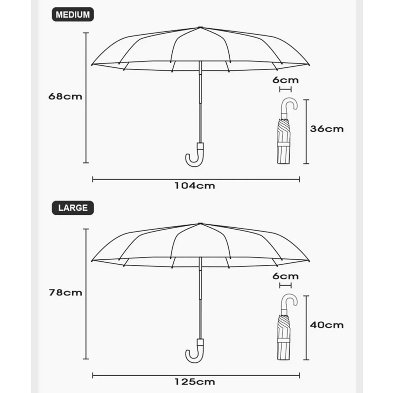 Business - Parapluie anglais, pliant et compact , automatique.