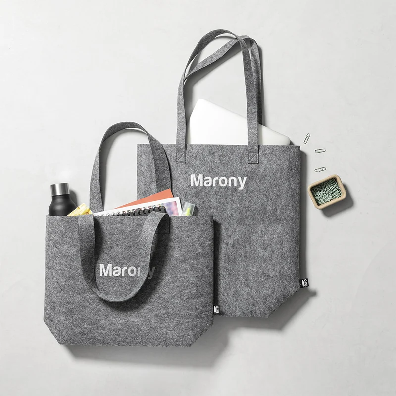 Sac en feutrine rpet jusqu'à 6kg avec poignées renforcées et extra larges FLAVUX