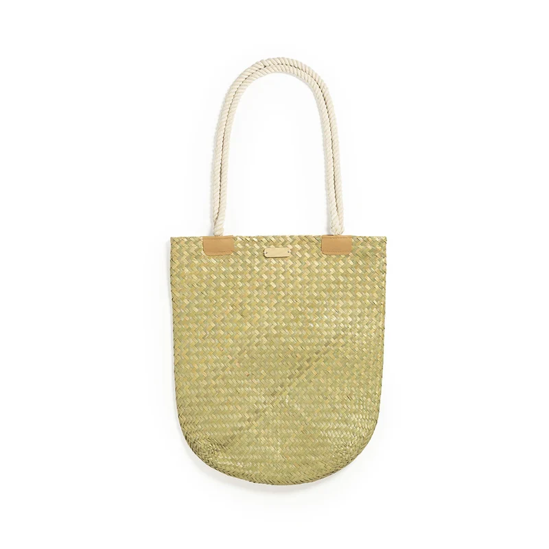 Sac de design décontracté en paille et forme rectangulaire BEDWEY