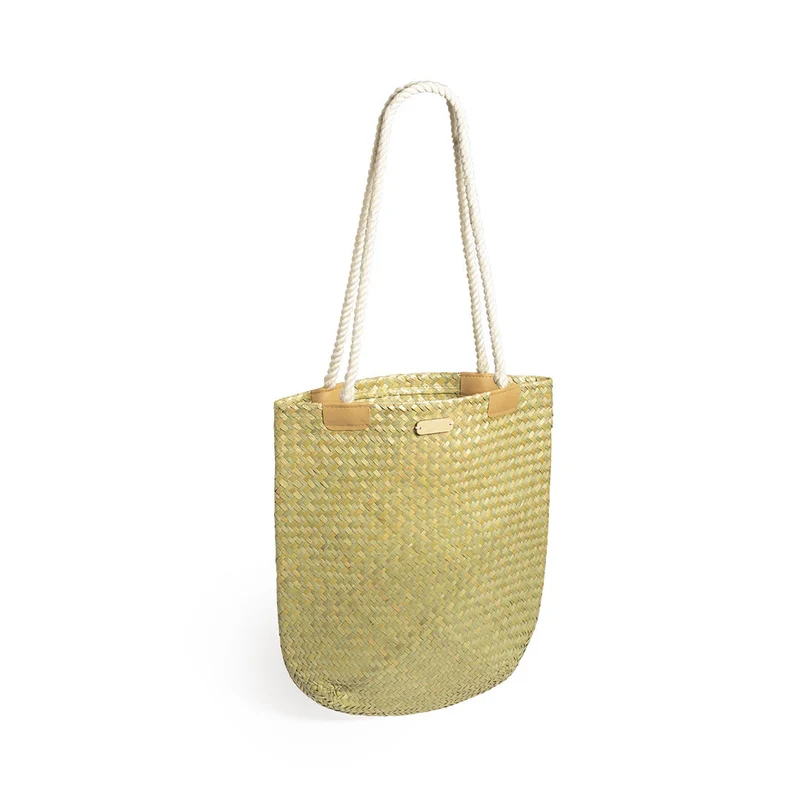 Sac de design décontracté en paille et forme rectangulaire BEDWEY