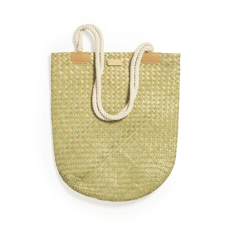 Sac de design décontracté en paille et forme rectangulaire BEDWEY