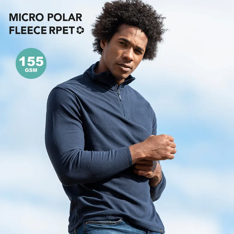 Veste 100% polyester micro polaire RPET 155 g/ m2 MESIOX