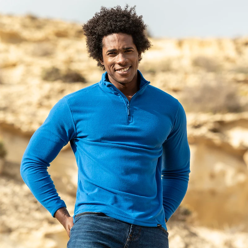 Veste 100% polyester micro polaire RPET 155 g/ m2 MESIOX