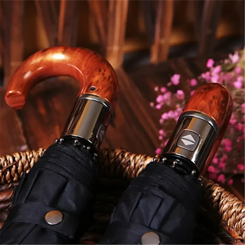 Windprotect - parapluie anglais, pliant et compact, large couverture, automatique.