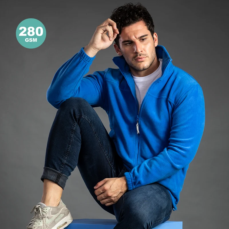 Veste en laine polaire chaude et lisse de 280g/m2 HIZAN