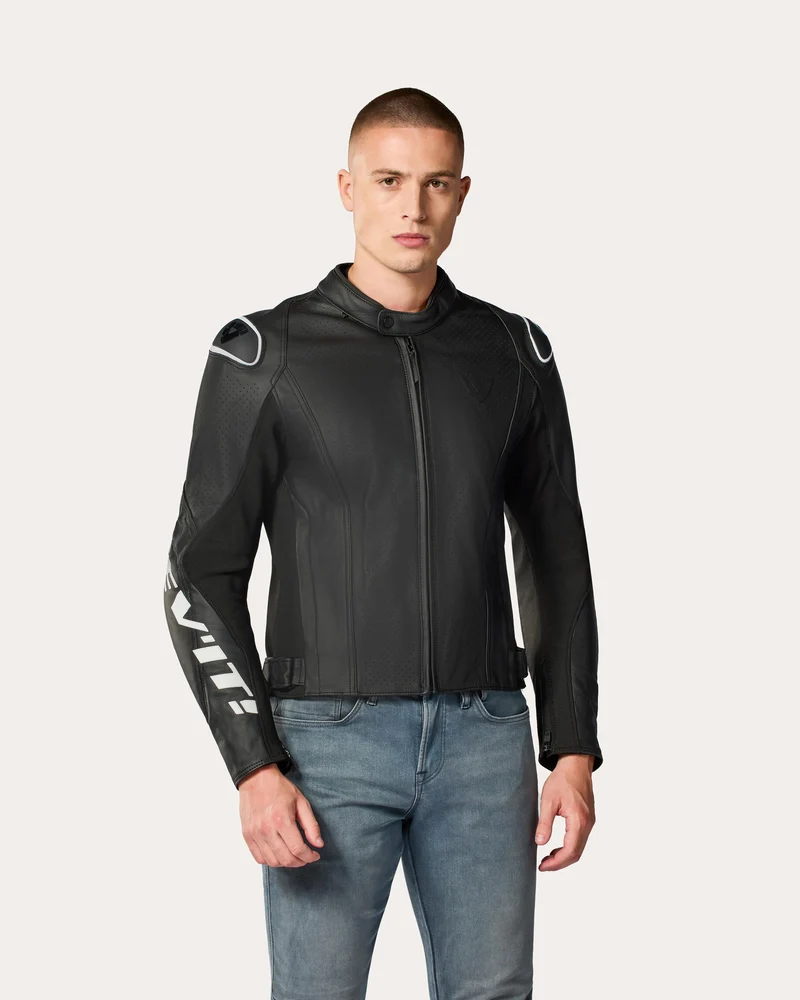 Jacket Quadratic | Black-Neon Red
