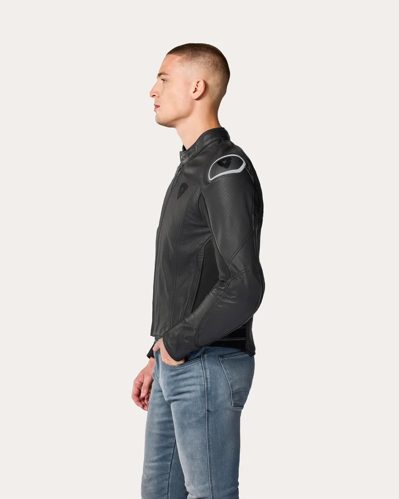 Jacket Quadratic | Black-Neon Red