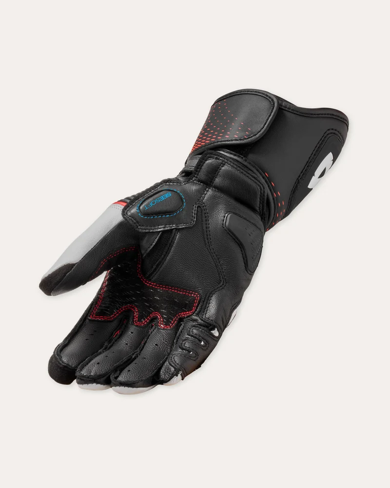 Gloves Xena 4 Ladies | White-Neon Red