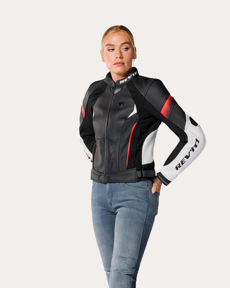 Jacket Xena 4 Ladies | White-Neon Red