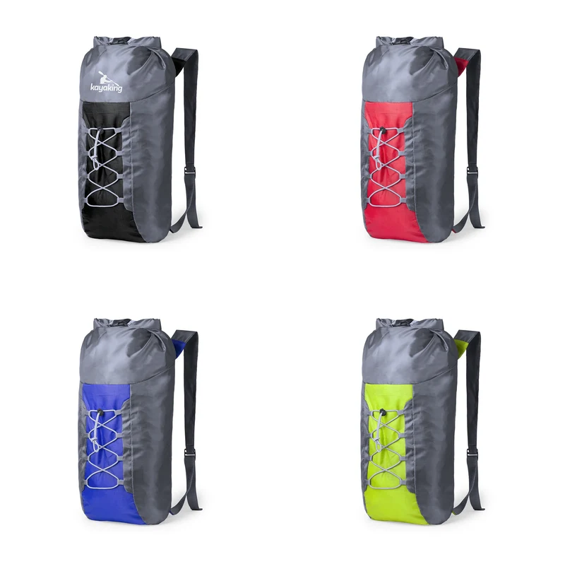 Sac à dos pliable en polyester 210d en ripstop (polyester maillé) HEDUX